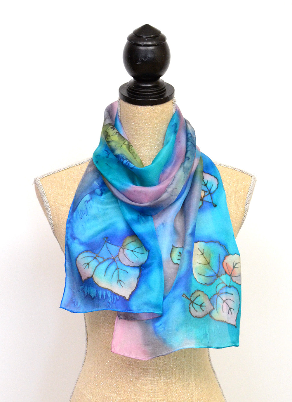Floating Leaves Scarf | 11"x60"