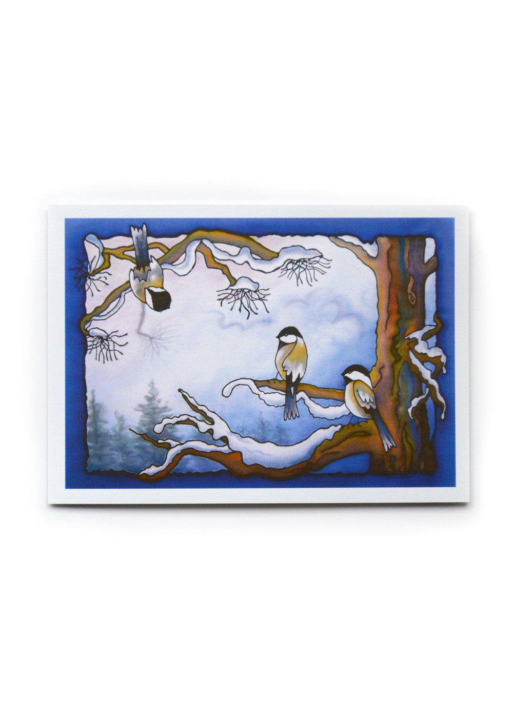 Winter Chickadee 2 Art Card | 7" x 5"