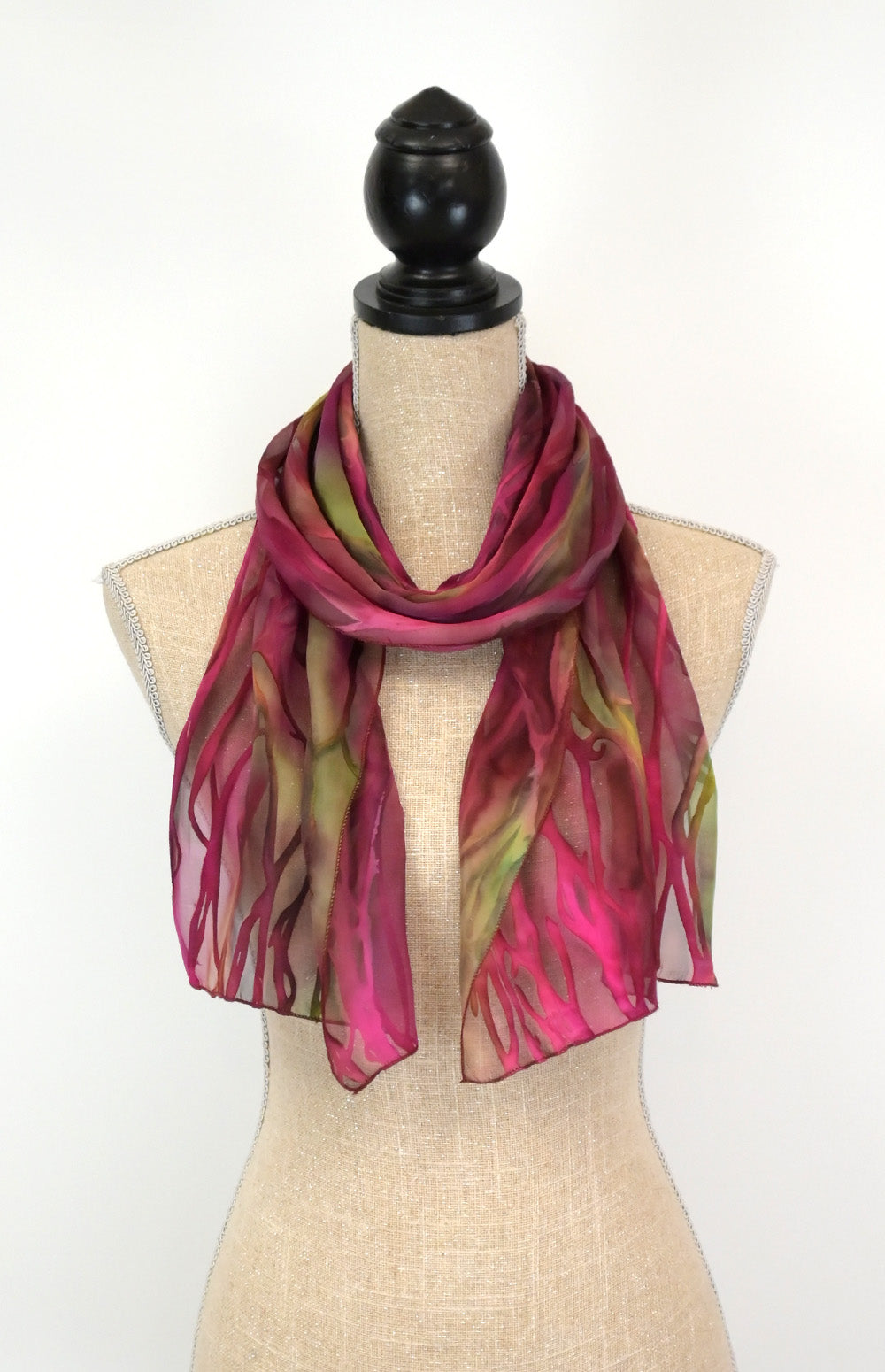 Etched Silk-Satin Fashion Scarves | Silk Concepts - Silk Concepts