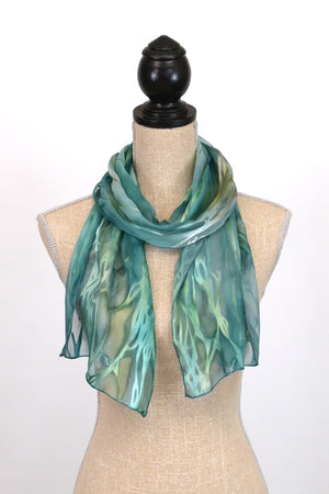 Etched Silk/Satin Scarf | 11"x60"