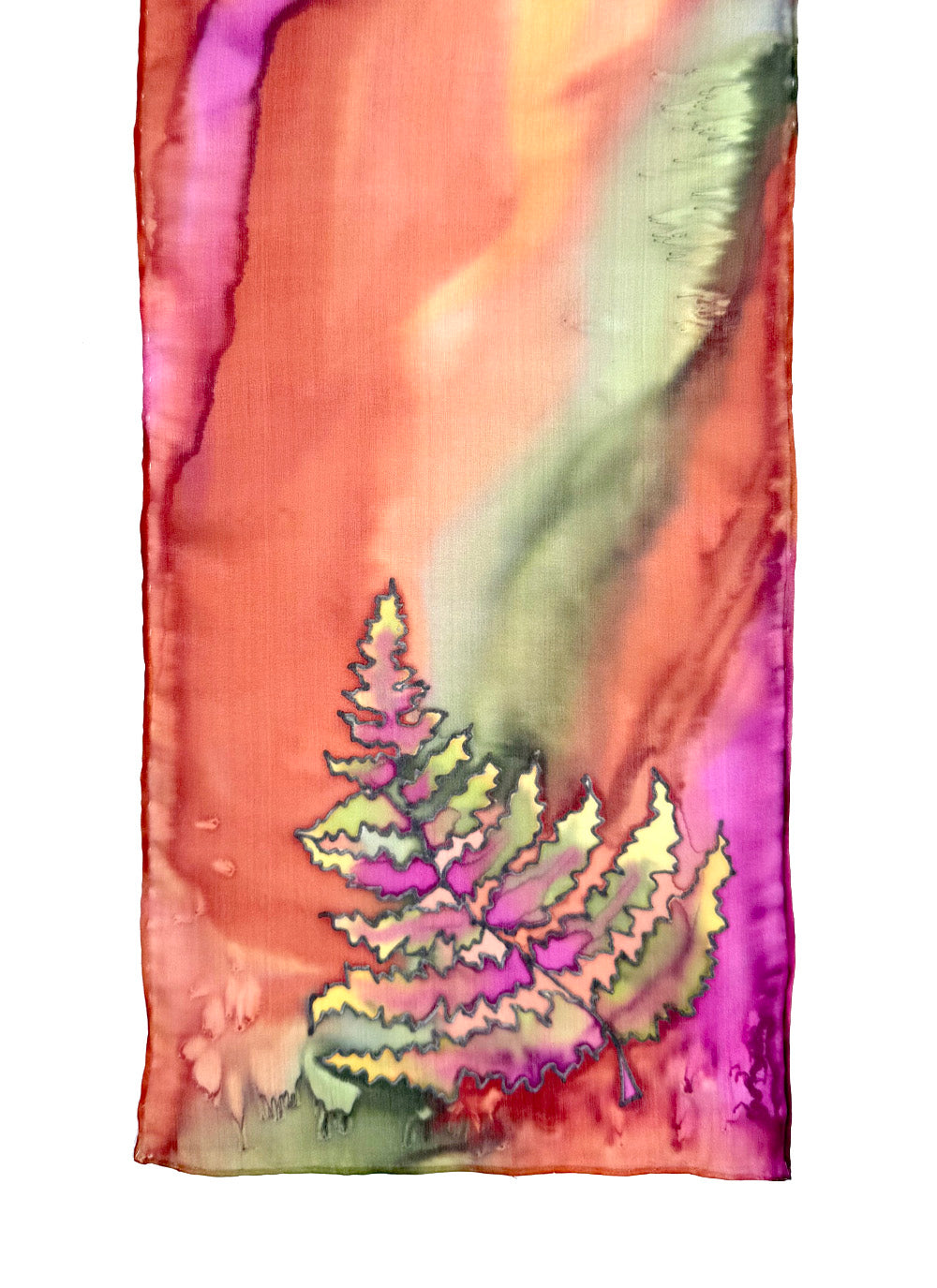 Fern Frond Scarf | 8"x54"