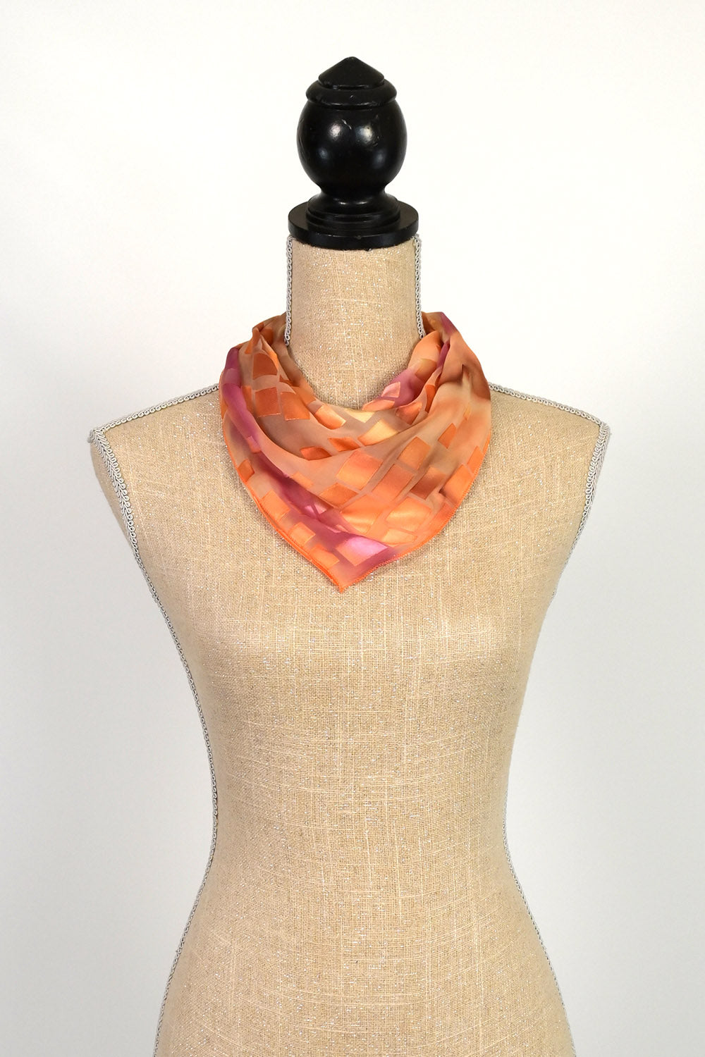 Etched Silk/Satin Bandana Scarf | 22"x22"