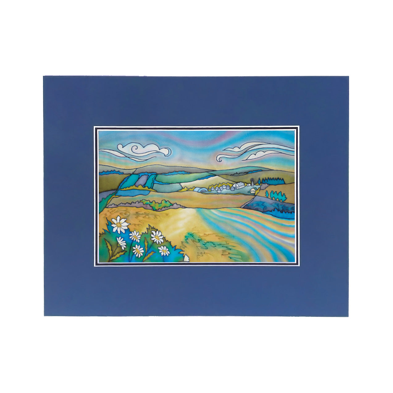 Prairie Dusk - Daisies Print | 14"x11"