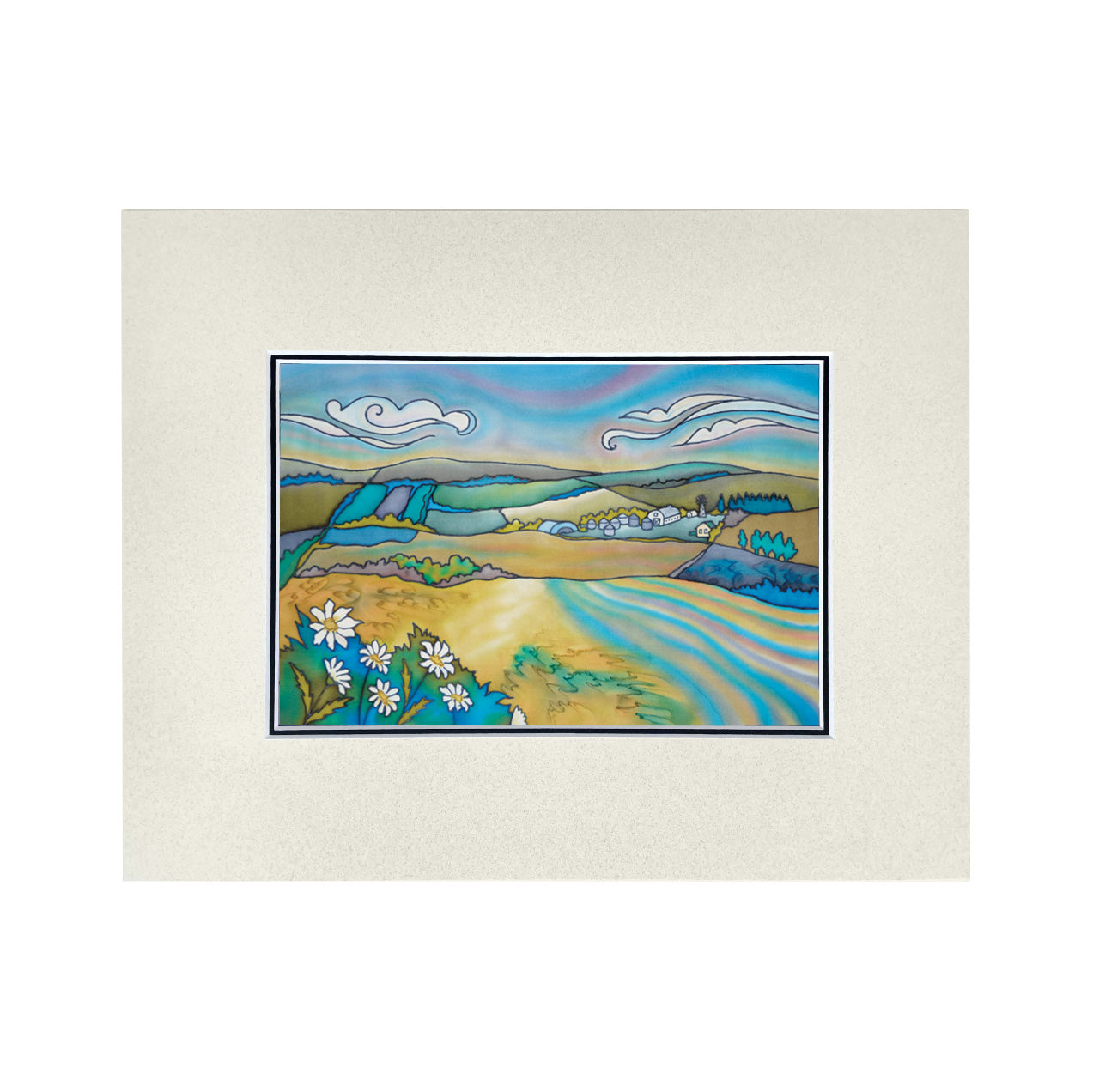 Prairie Dusk - Daisies Print | 14"x11"