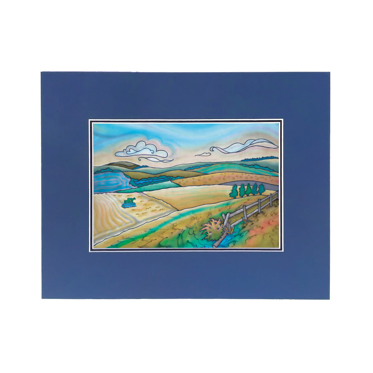 Prairie Dusk - Harvest Print | 14"x11"