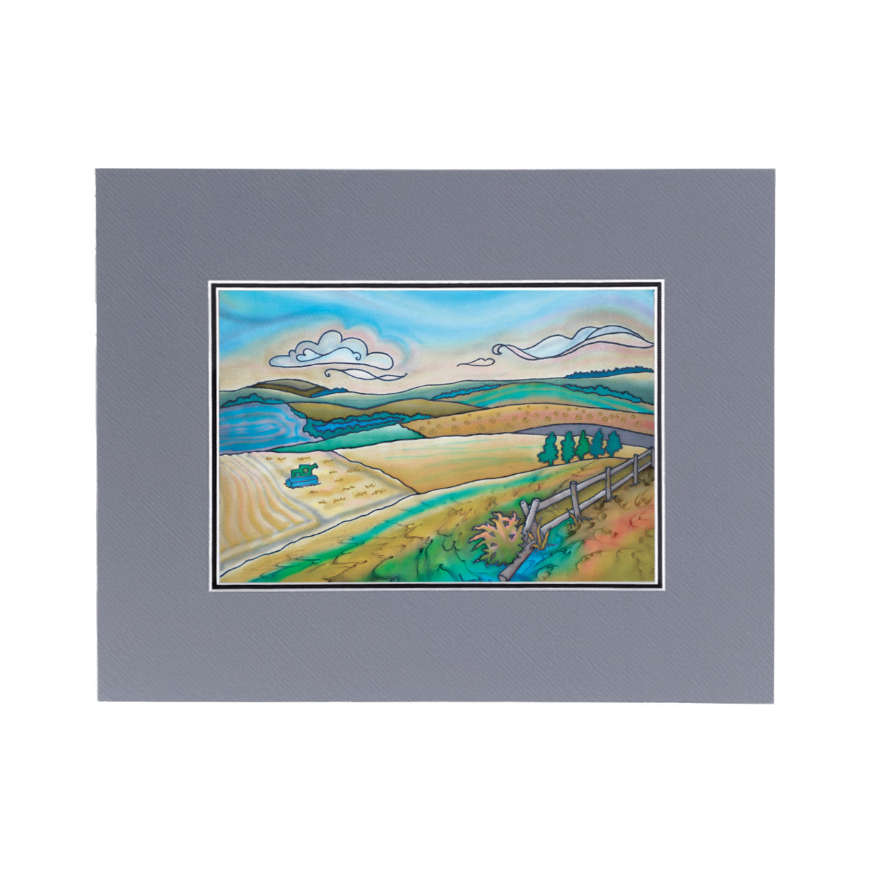 Prairie Dusk - Harvest Print | 14"x11"