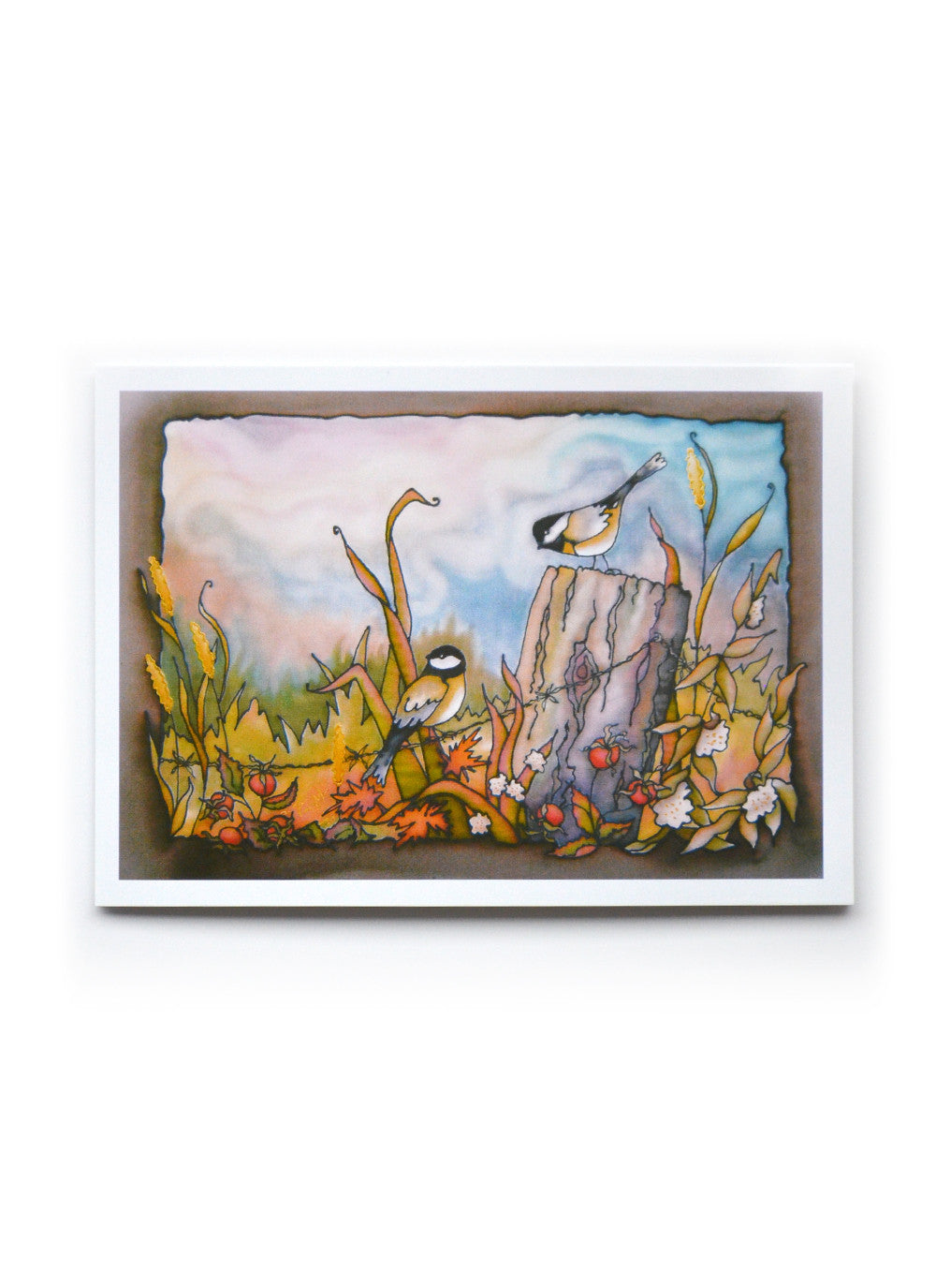 Autumn Chickadee 2 Art Card | 7" x 5"