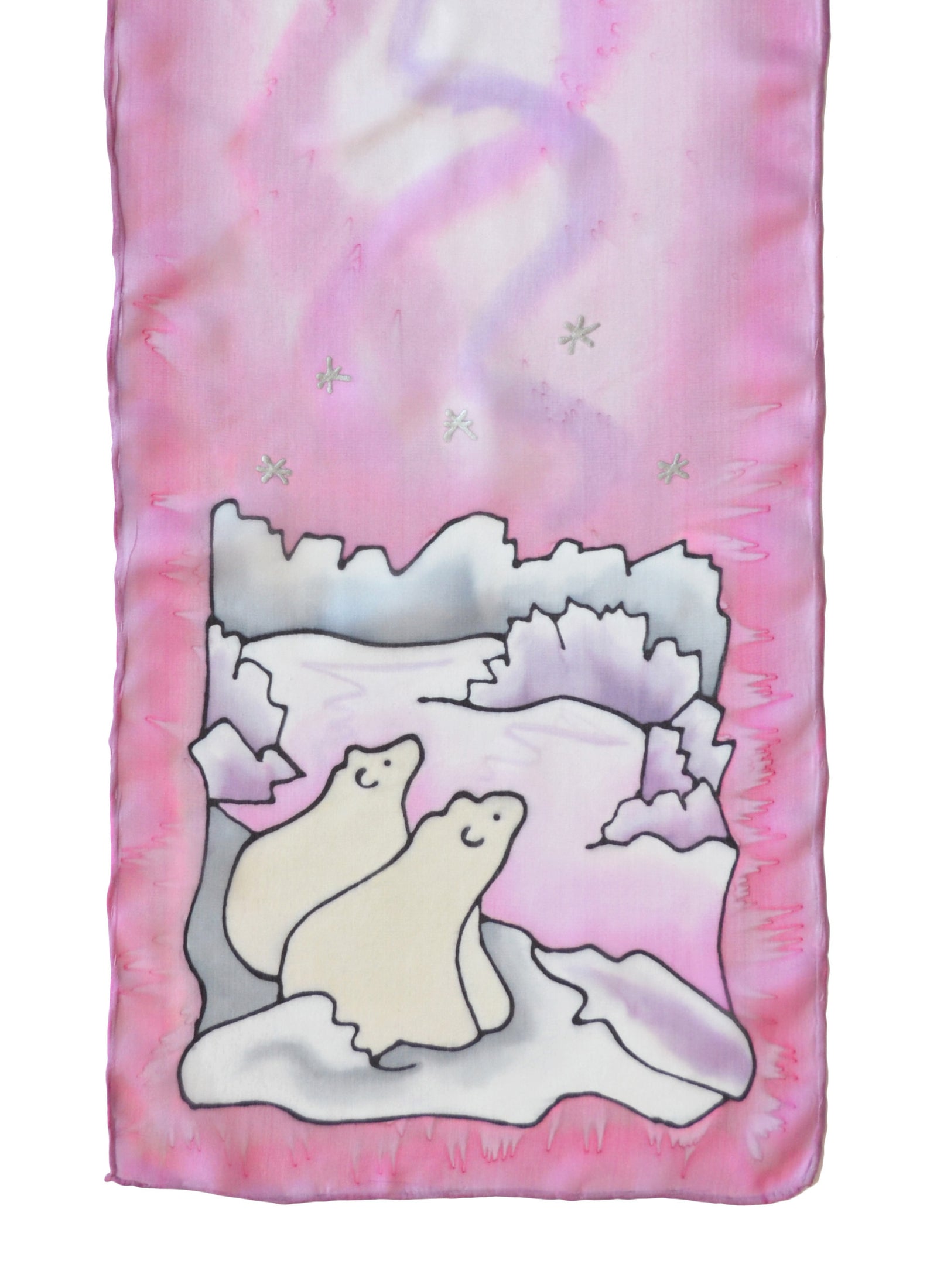 Polar Bear Cubs Scarf | 8"x54"