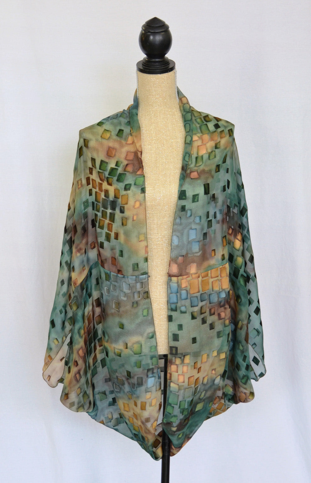 Silk-Satin "Cocoon" Coverup | 48" Length | Clearance