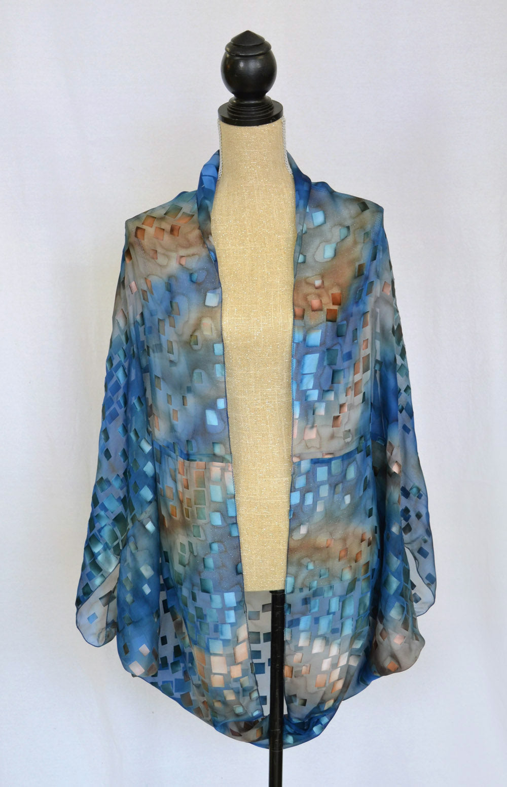 Silk-Satin "Cocoon" Coverup | 48" Length | Clearance