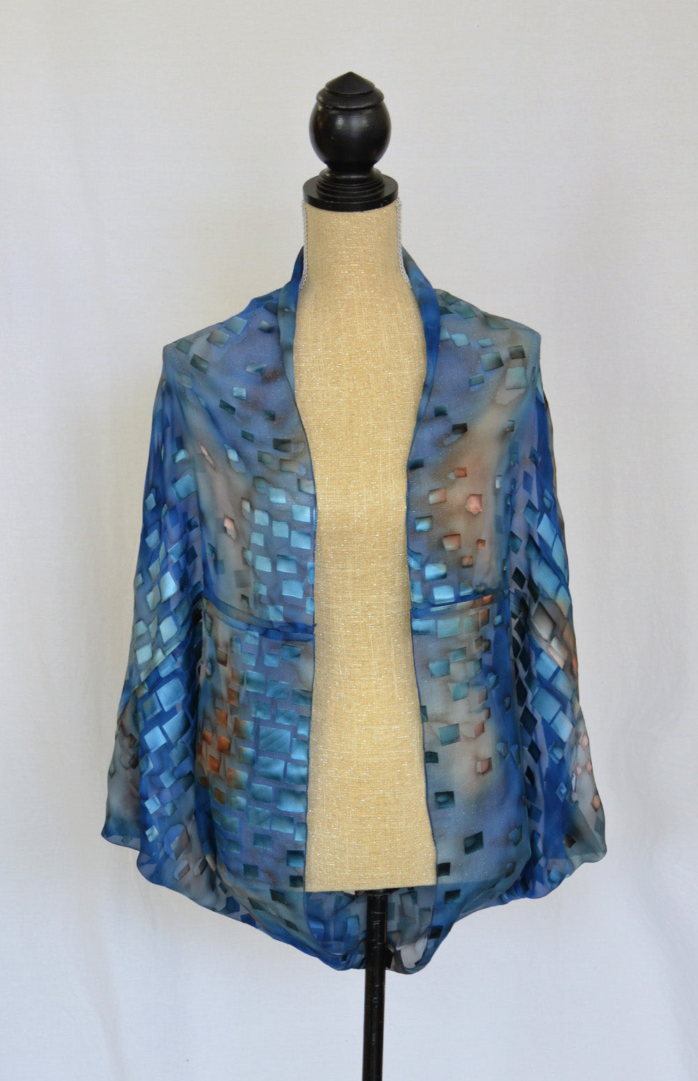 Silk-Satin "Cocoon" Coverup | 38" Length | Clearance