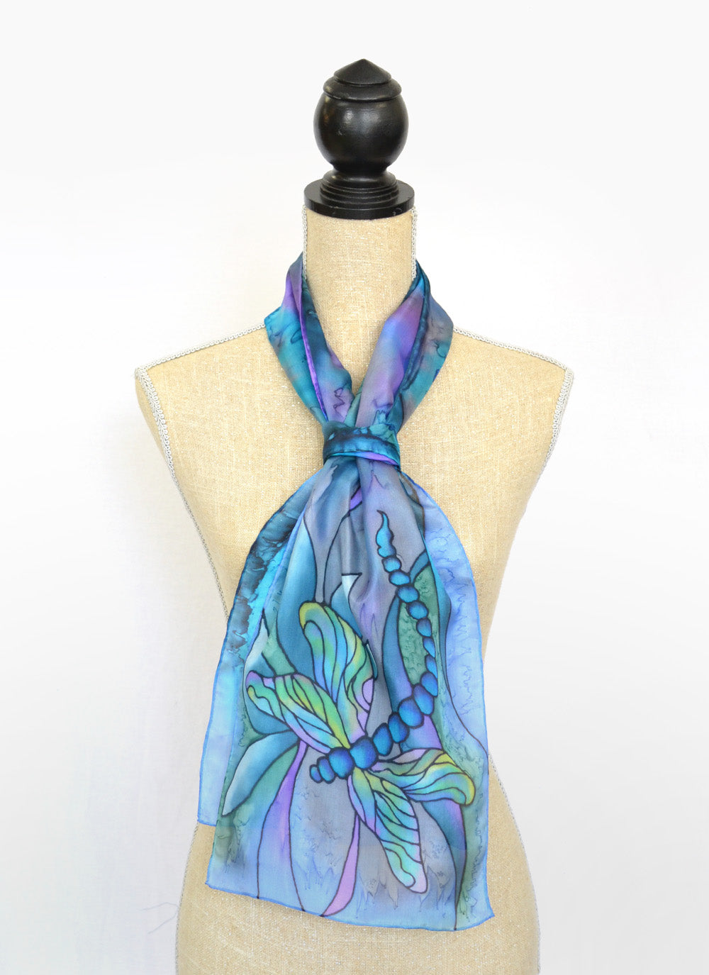 Dramatic Dragonfly Scarf | 11"x60"