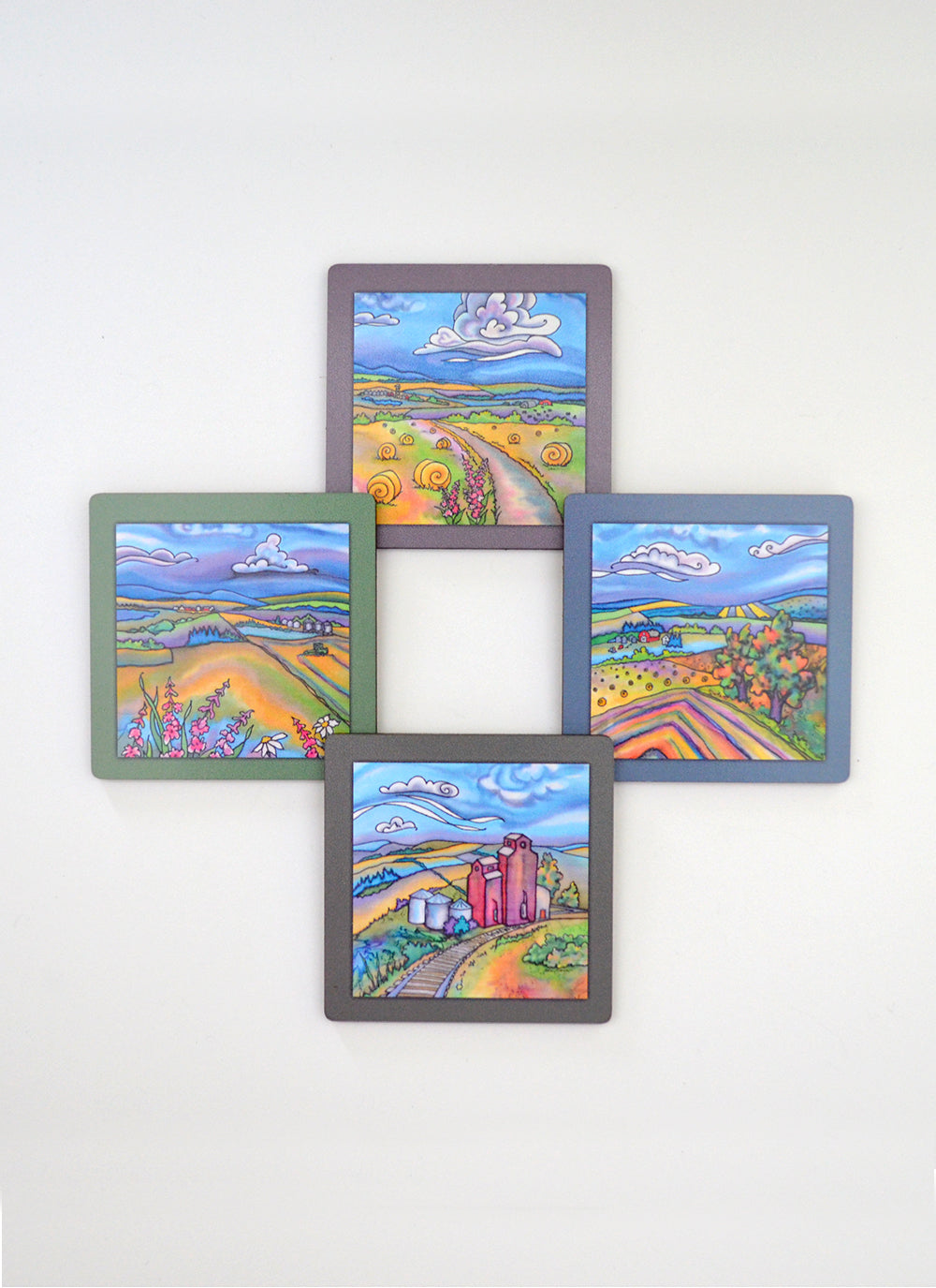 Farmlands Coasters | 3.5" Square