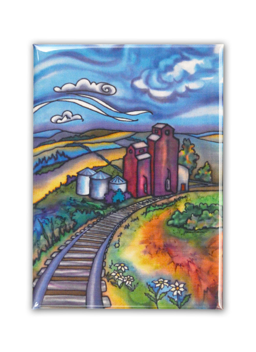 Grain Elevators Magnet | 2.5"x3.5"