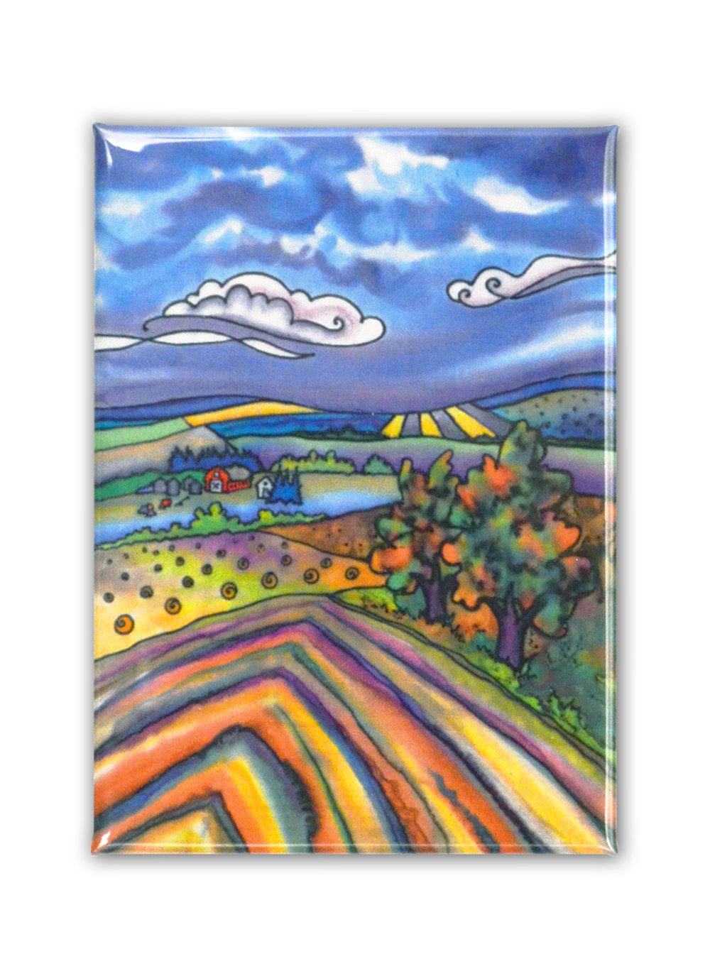 Harvest Windrows Magnet | 2.5"x3.5"