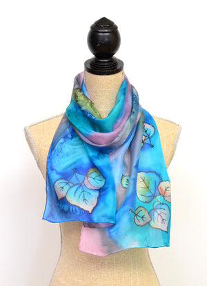 Floating Leaves Scarf | 11"x60"