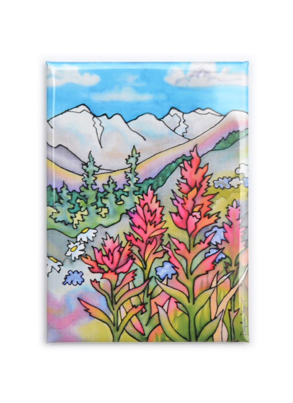 Indian Paintbrush II Magnet | 2.5"x3.5"