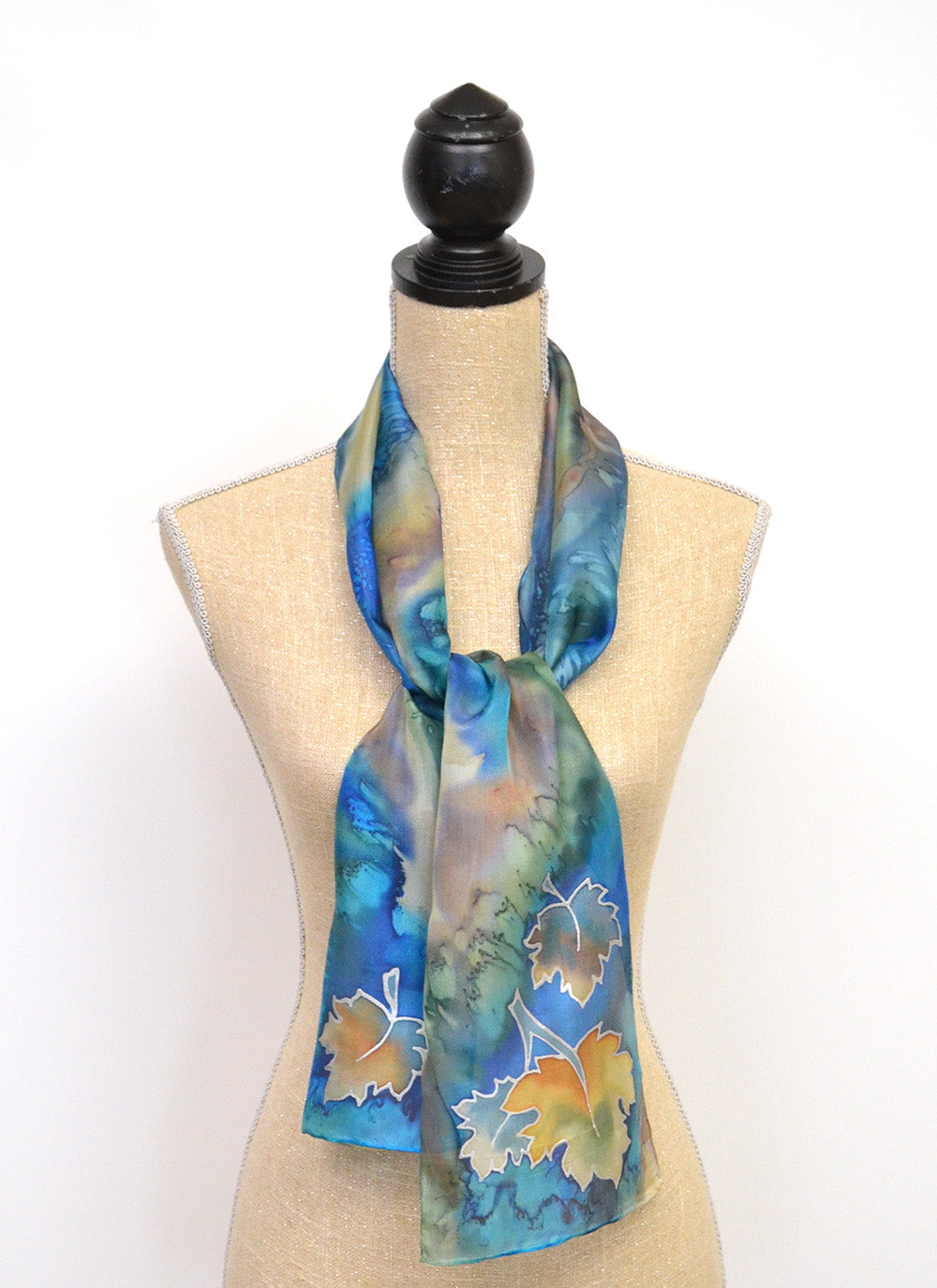 Maple Leaves Scarf | 8"x54"