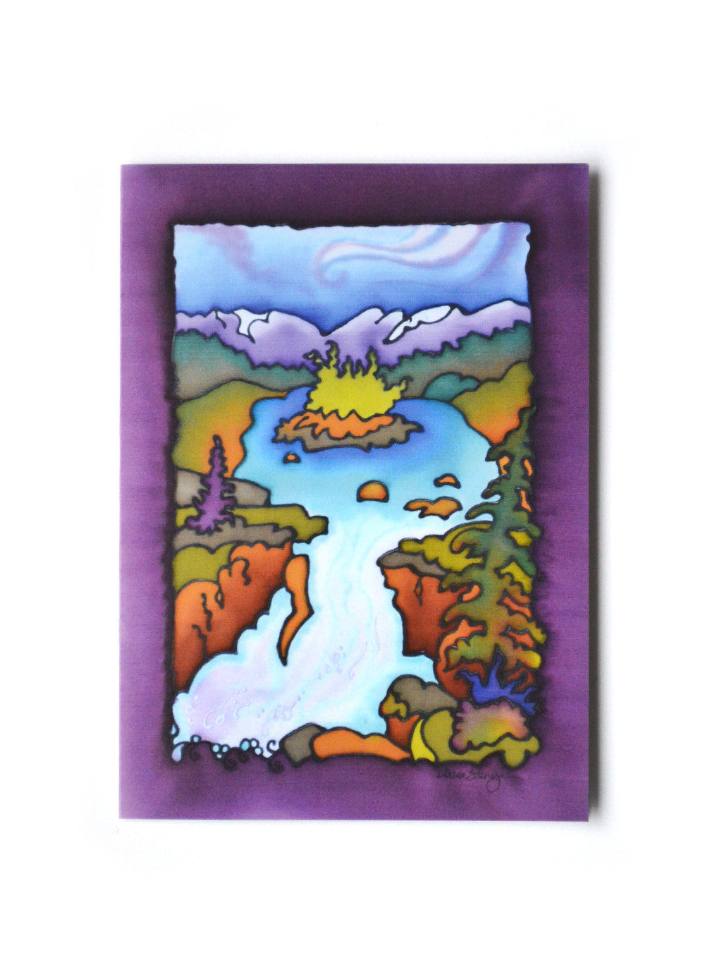Mountain Cascade Art Card | 5" x 7"