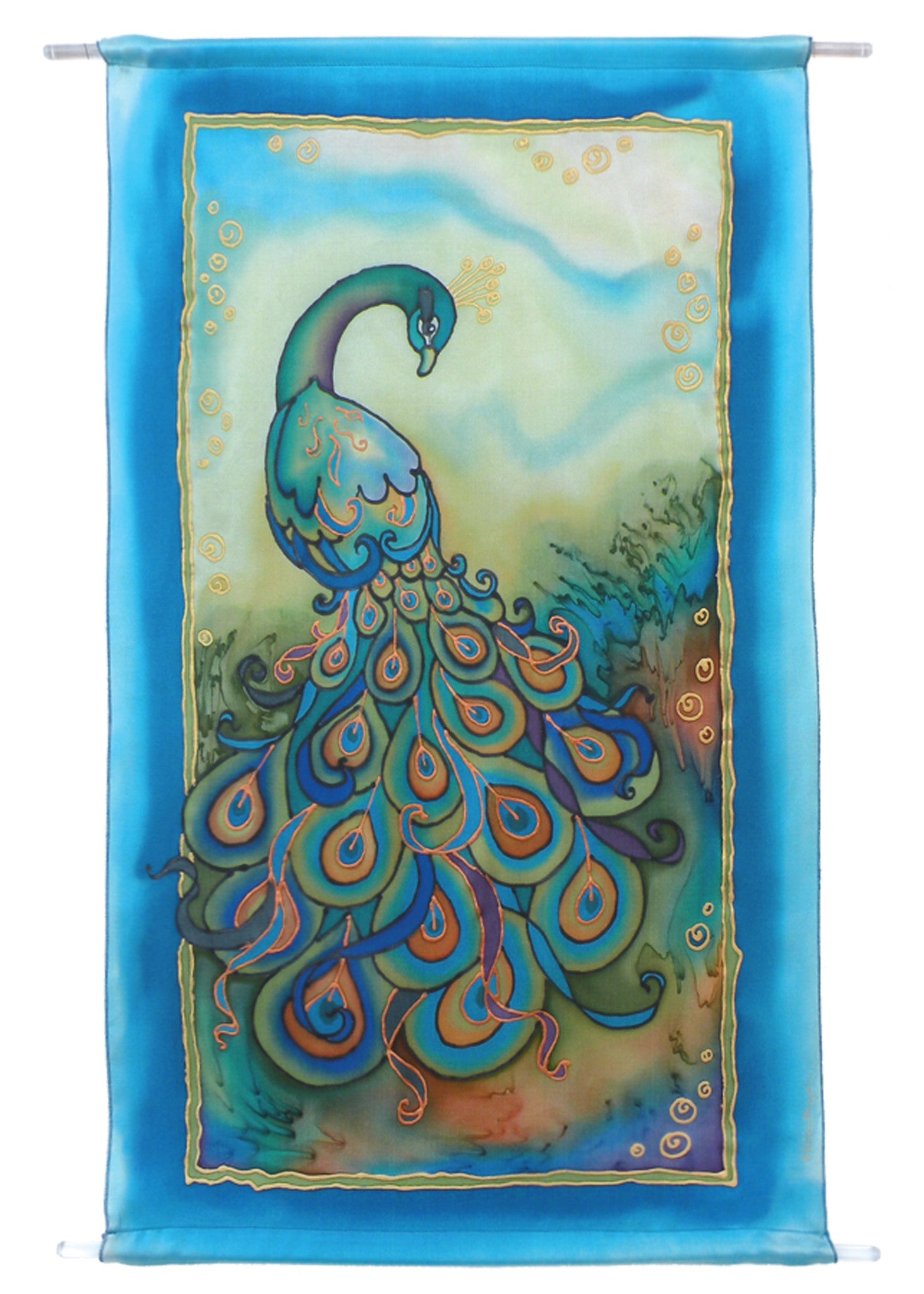 Peacock Banner | 11"x22"