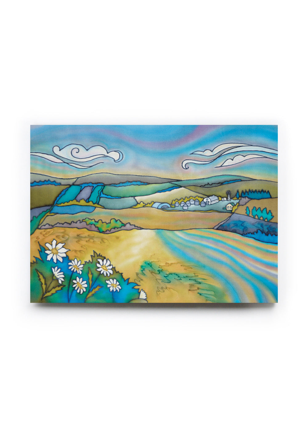 Prairie Dusk Daisies Art Card | 7" x 5"