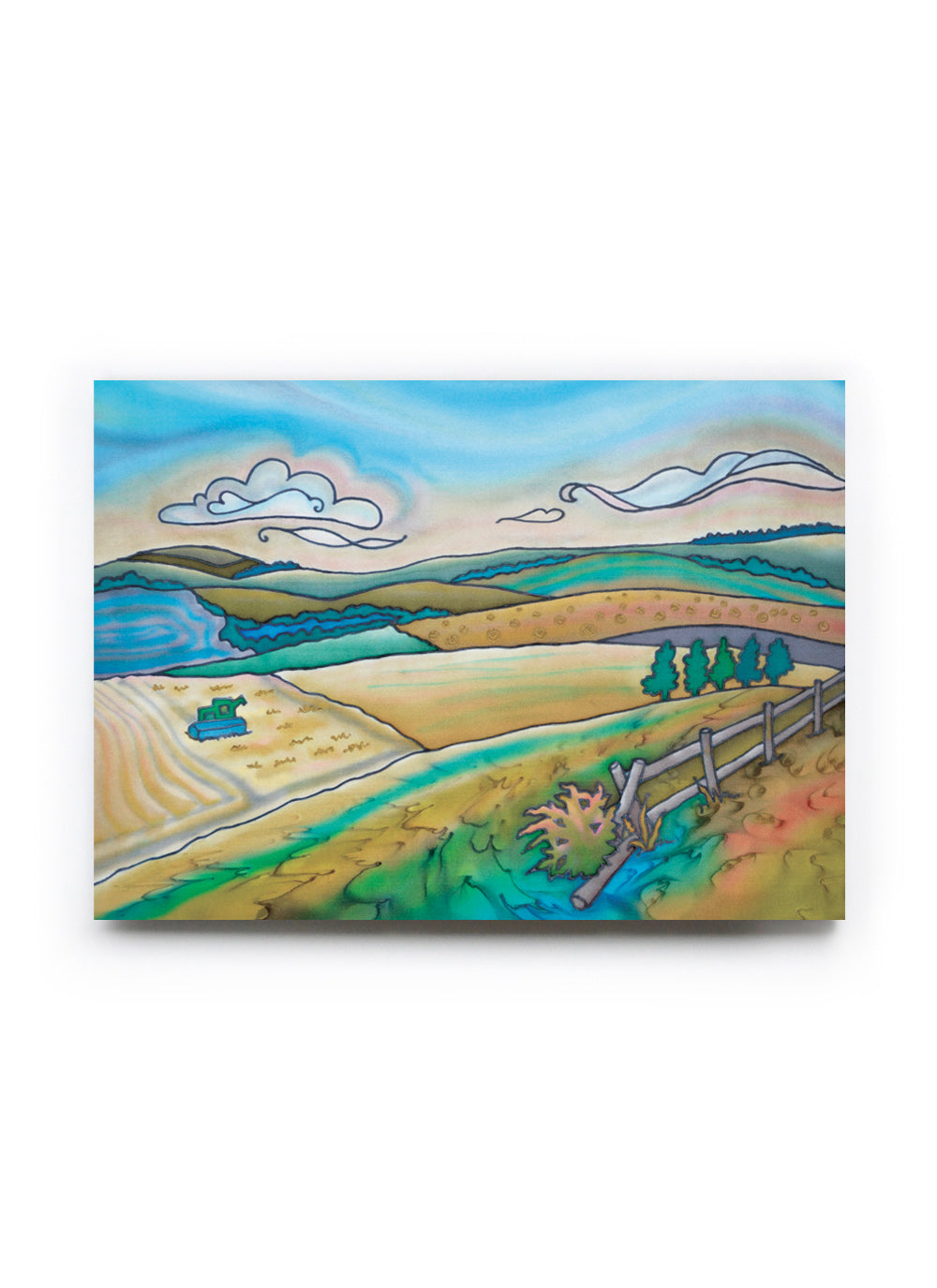 Prairie Dusk Harvest Art Card | 7" x 5"