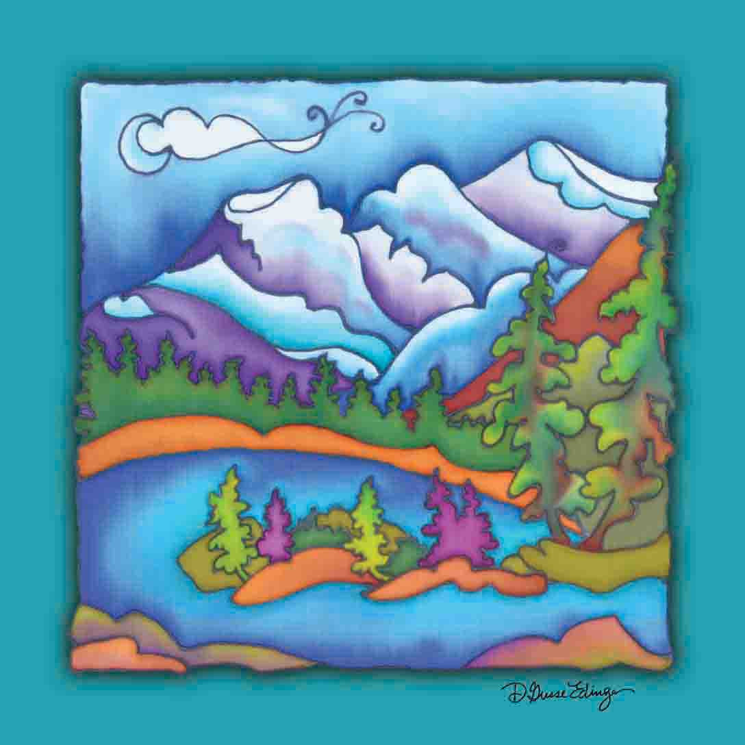 Rocky Mountain Vistas Coasters | 3.5" Square