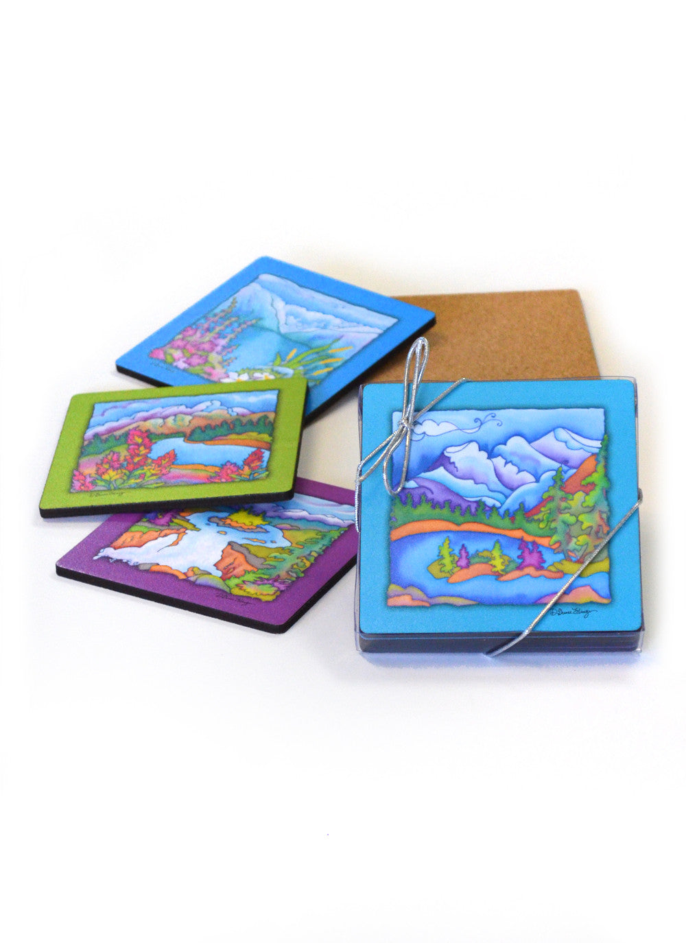 Rocky Mountain Vistas Coasters | 3.5" Square