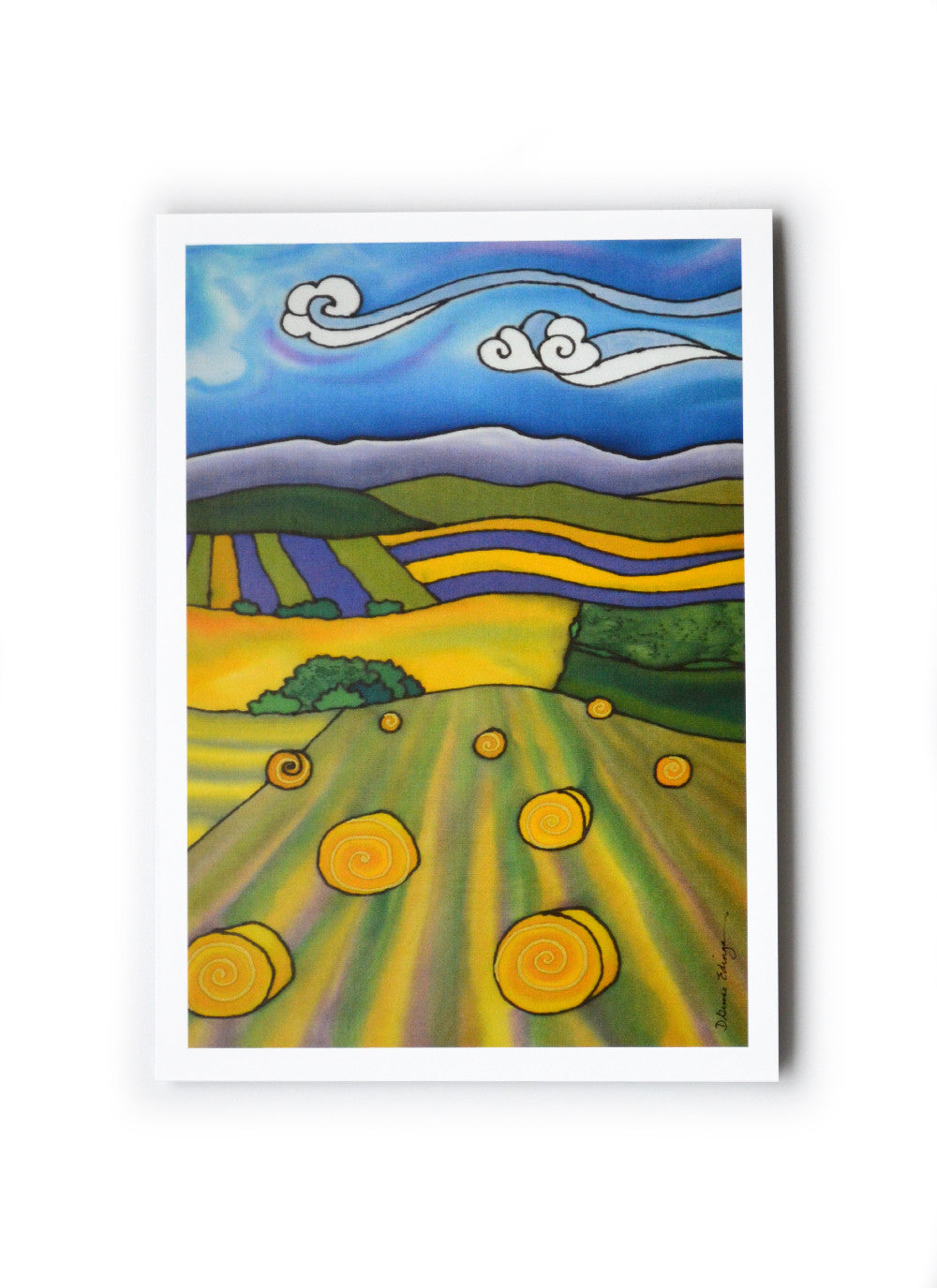 Round Bales Art Card | 5" x 7"