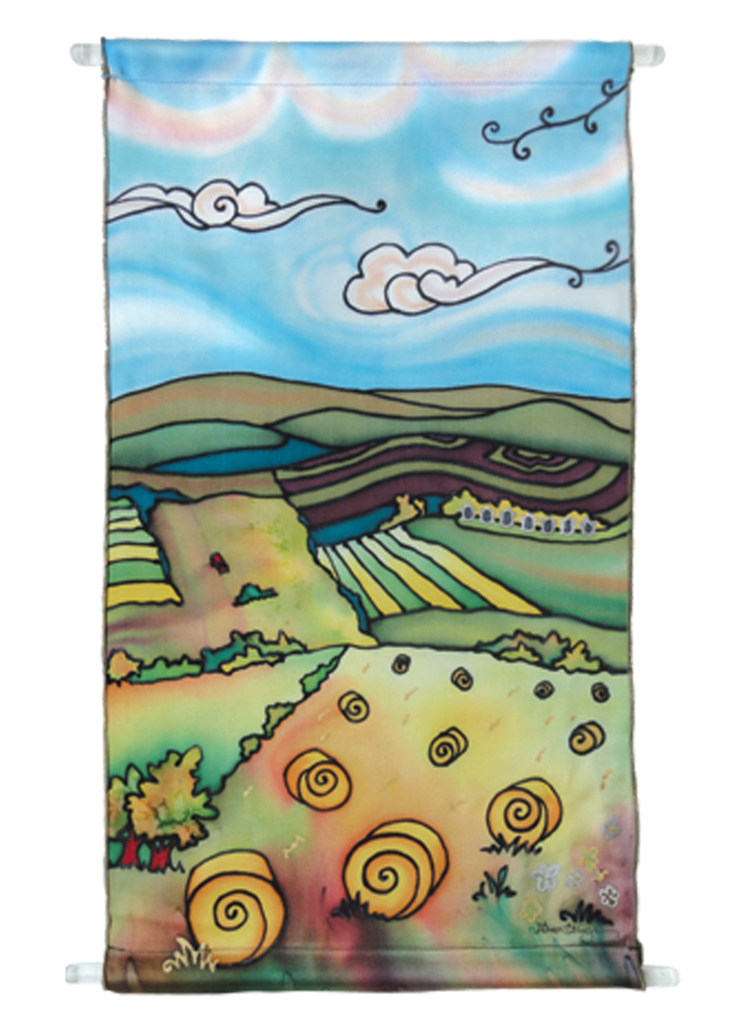 Round Bales Banner | 11"x22"