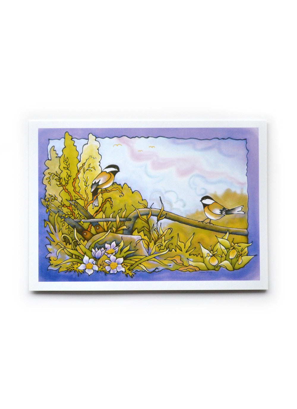 Spring Chickadee 2 Art Card | 7" x 5"