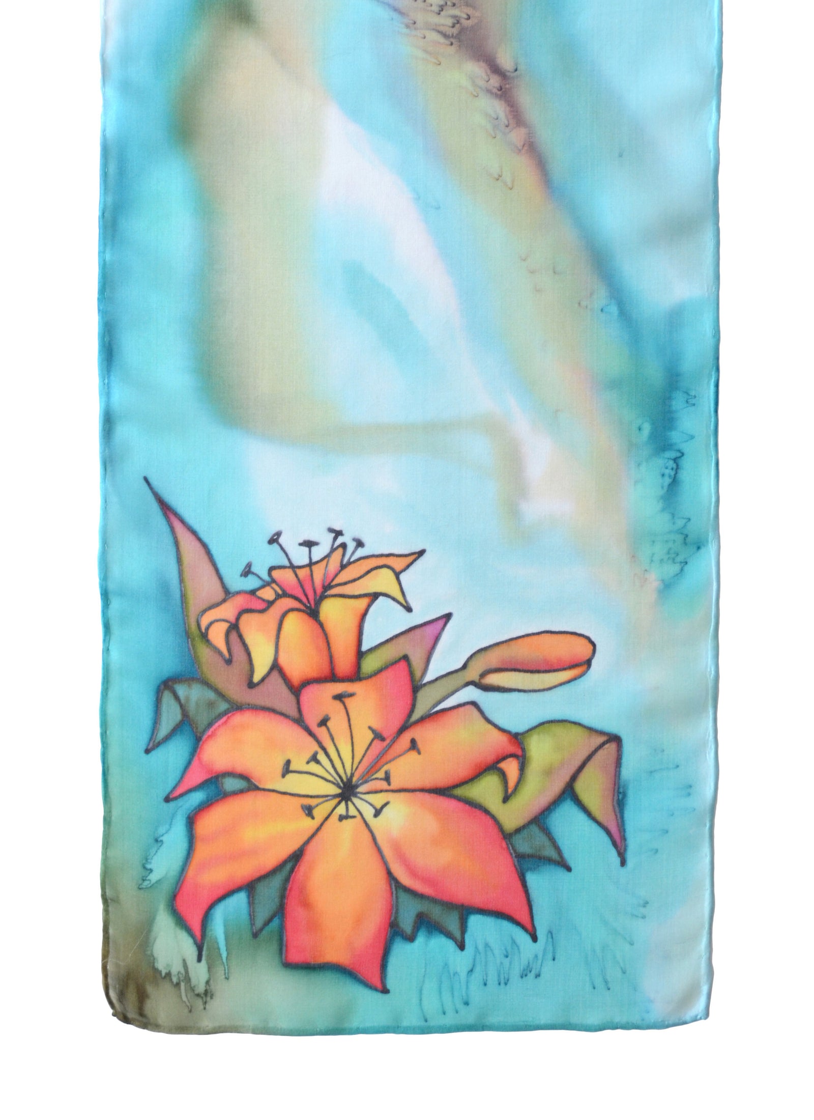 Western Lily Scarf | 8"x54"