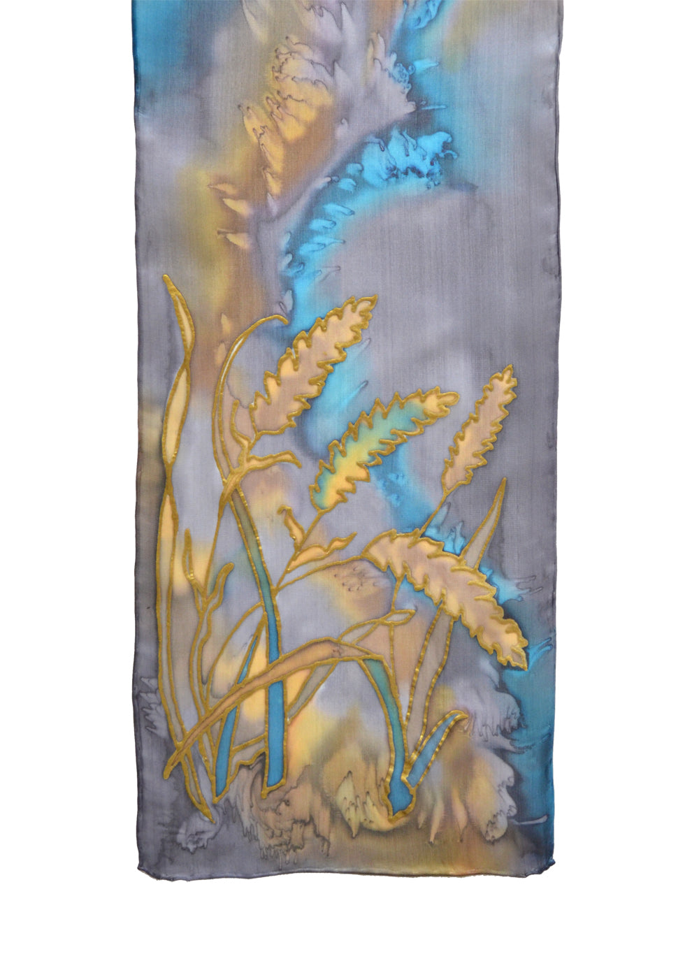 Wheat Fronds Scarf | 8" x 54"