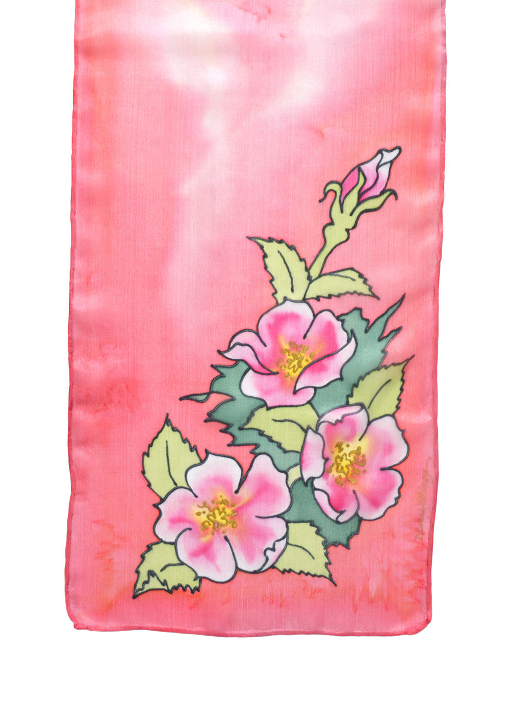 Wild Rose Scarf | 8"x54"