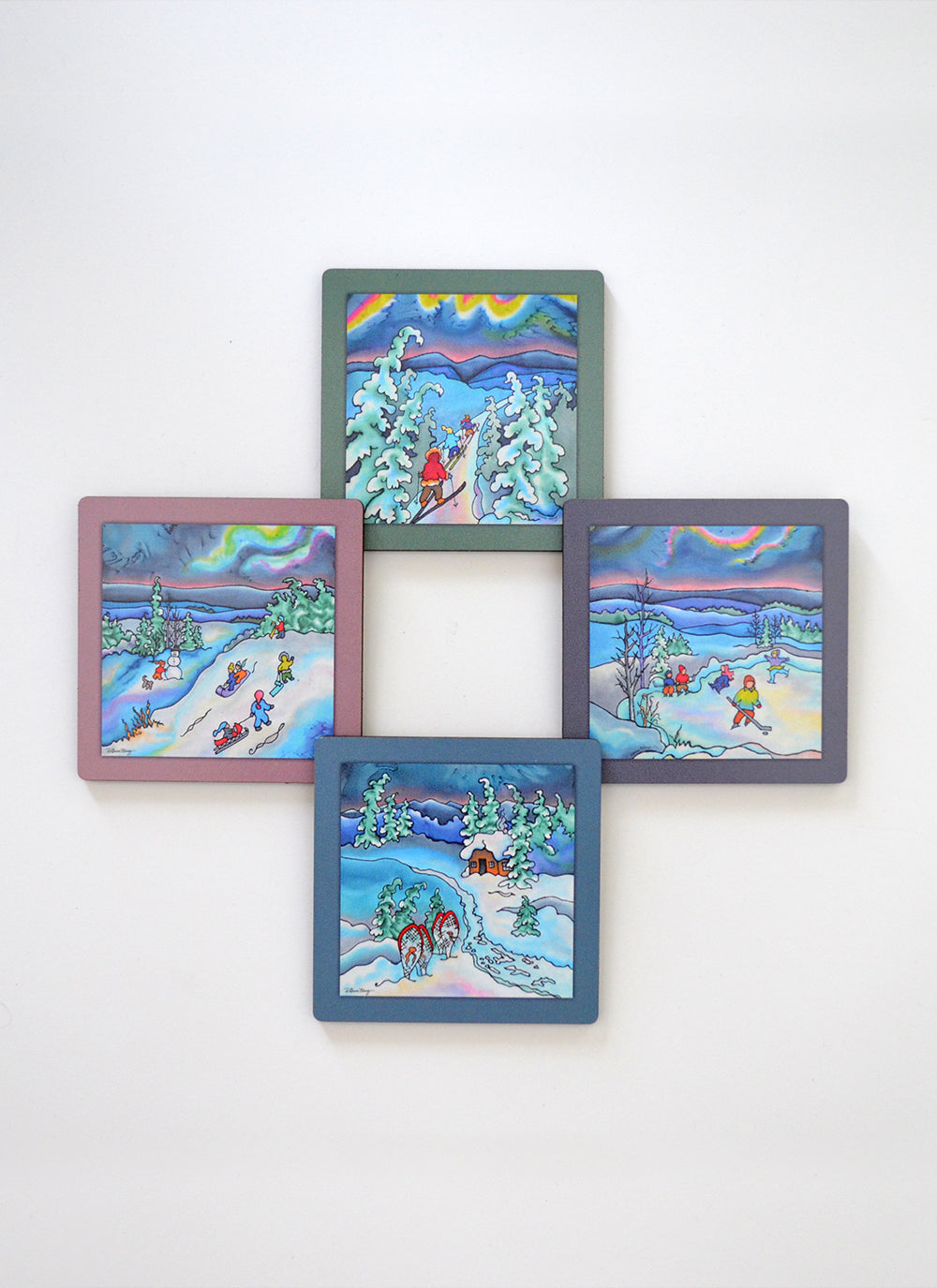 Winter Fun Coasters | 3.5" Square