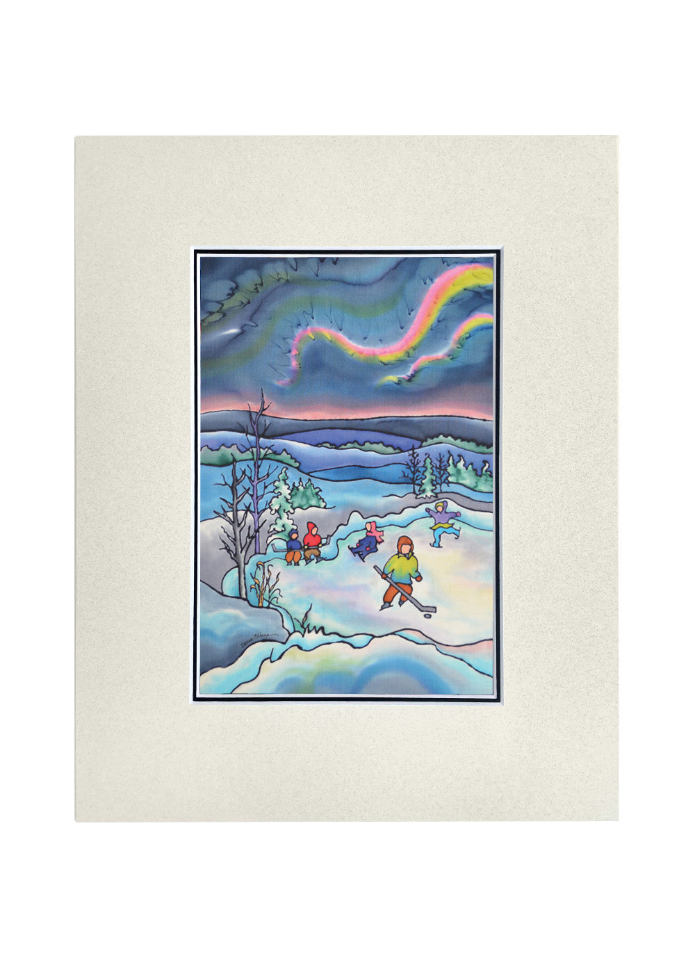 Winter Fun - Skating Print | 11"x14"