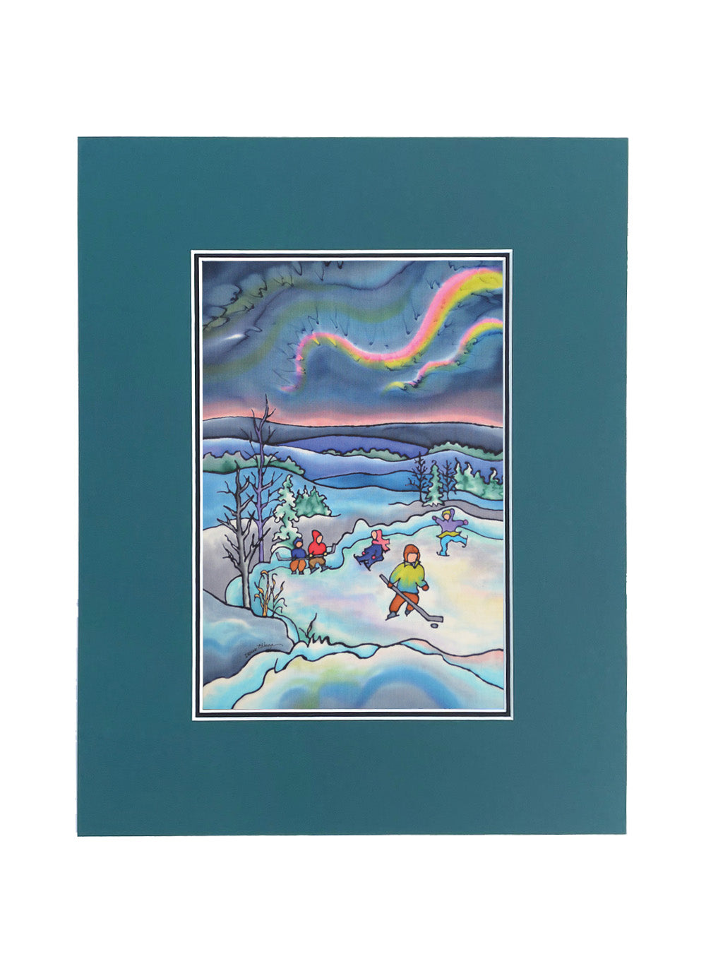 Winter Fun - Skating Print | 11"x14"