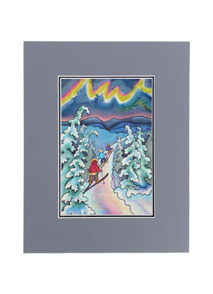 Winter Fun - Skiing Print | 11"x14"