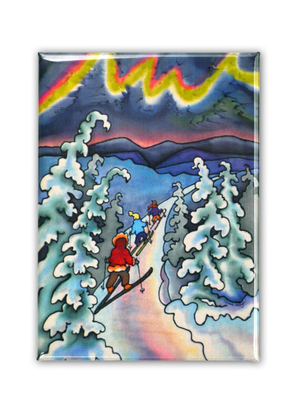 Winter Fun - Skiing Magnet | 2.5"x3.5"