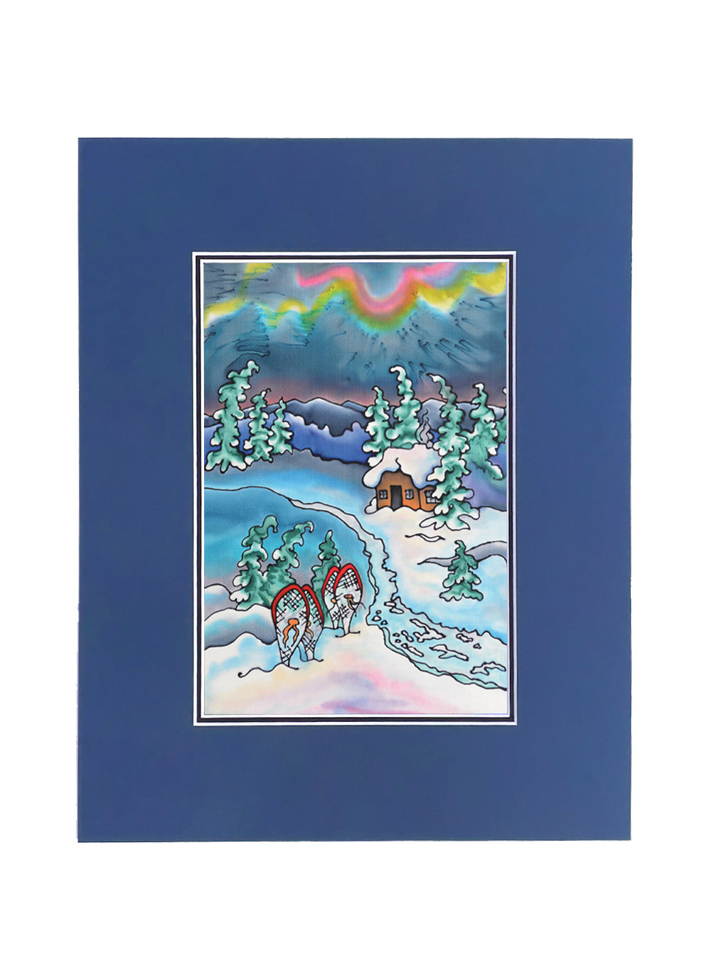 Winter Fun - Snowshoeing Print | 11"x14"