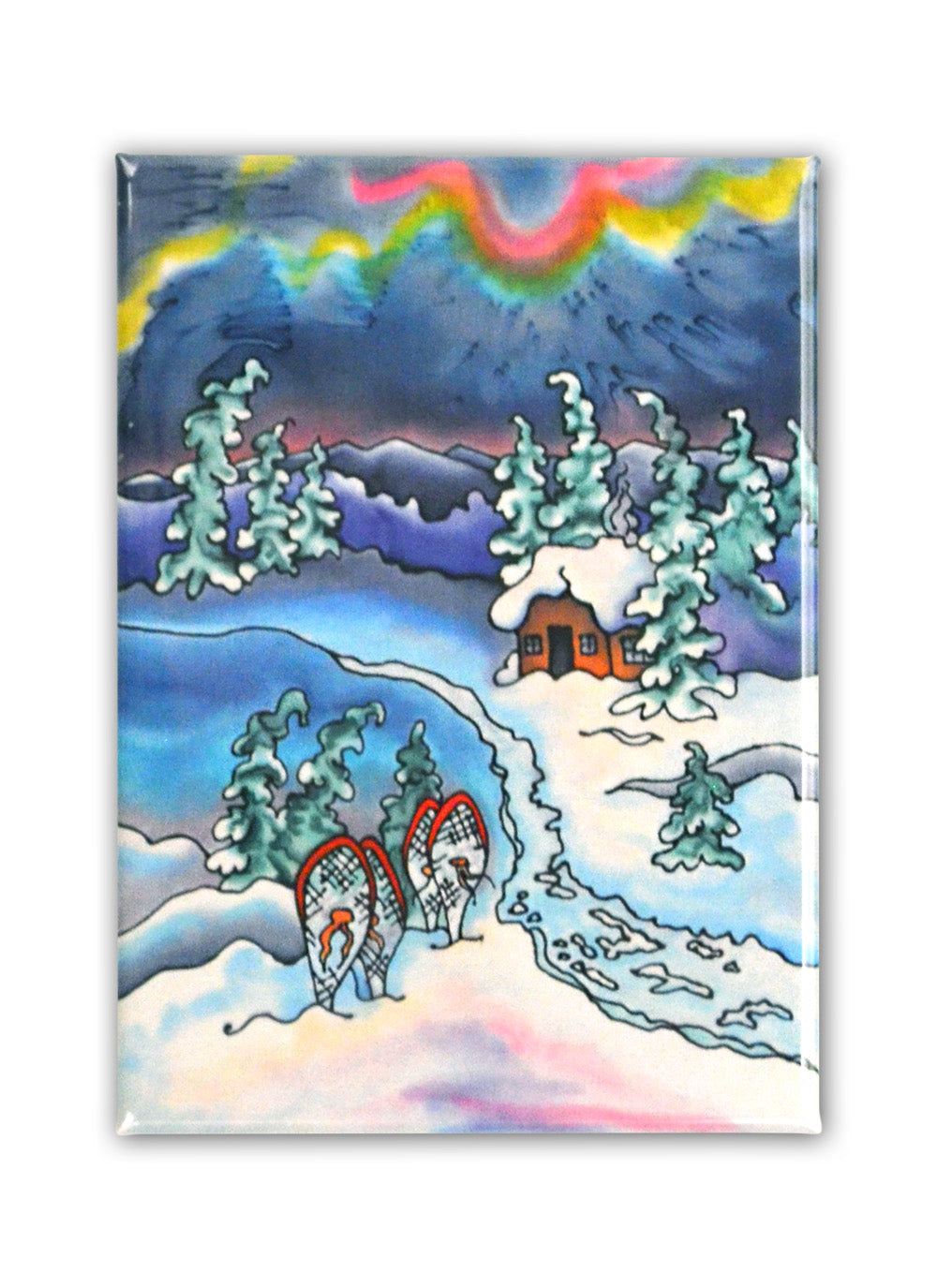 Winter Fun - Snowshoeing Magnet | 2.5"x3.5"