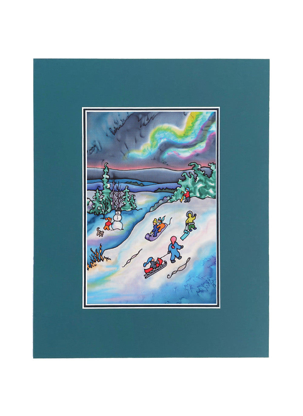 Winter Fun - Tobogganing Print | 11"x14"